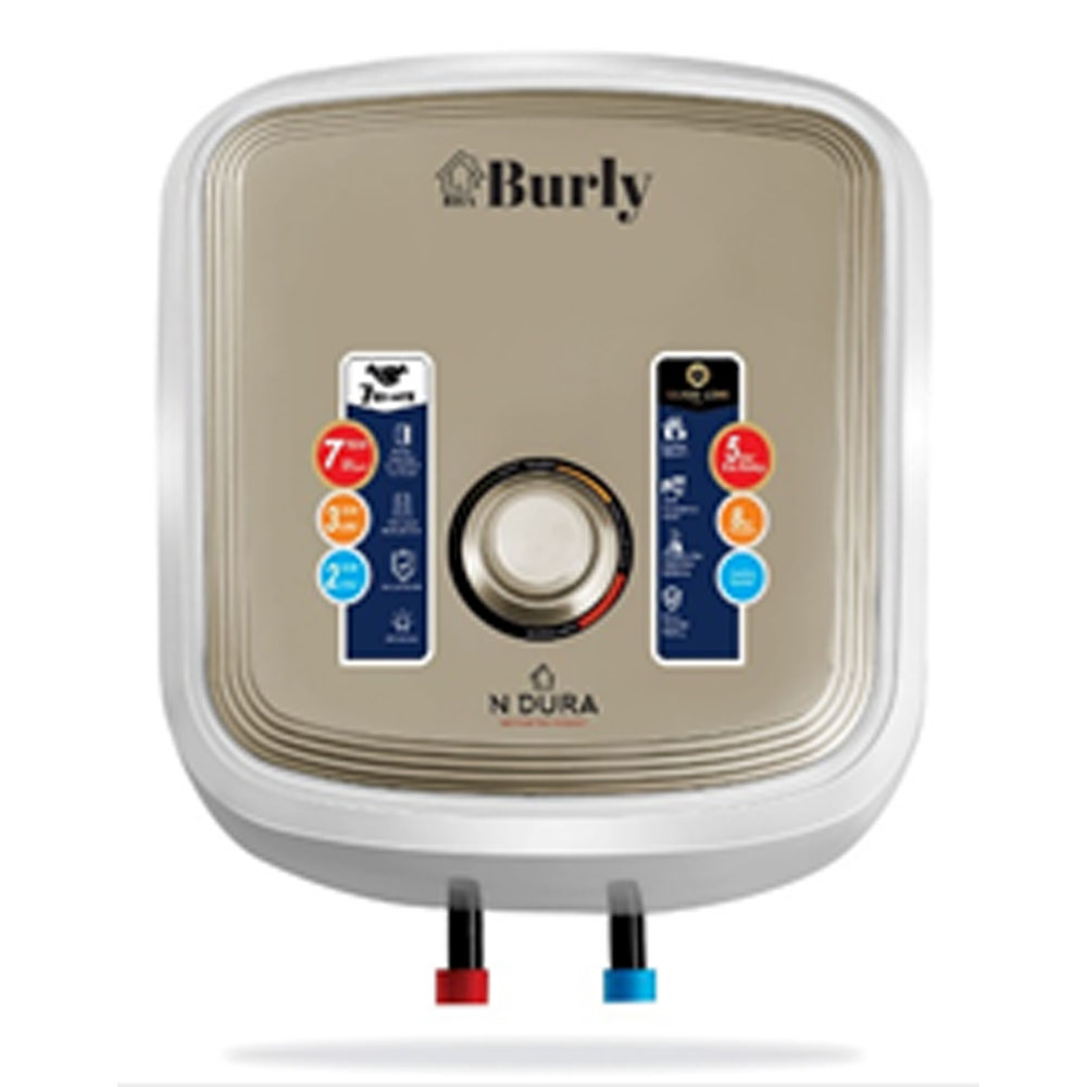 Burly 25 Liter Square Electric Geyser (ELECIA 25L/SWHEL 25L2KWP GOLDEN) model ELECIA 25L/SWHEL 25L2KWP GOLDEN front view - GharOne Nepal